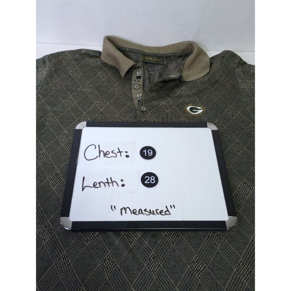 Bobby Jones Collection Green Bay Packers Patch Golf Polo Shirt Men's Size Medium - Picture 5 of 6